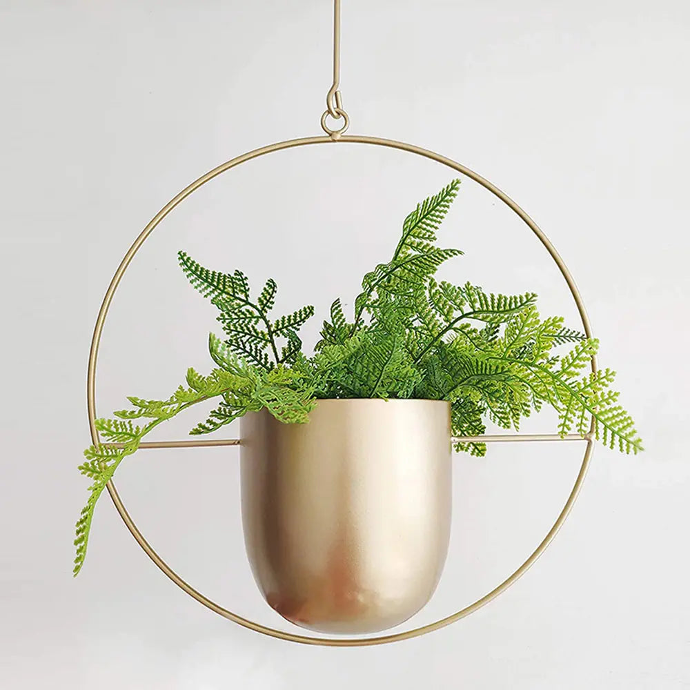 Indoor Hanging Planter Iron Space-Saving 20-25cm
