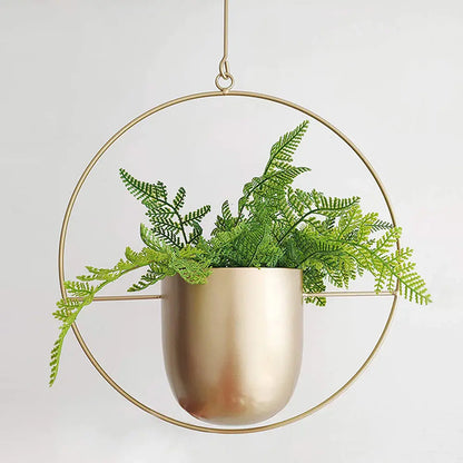 Indoor Hanging Planter Iron Space-Saving 20-25cm