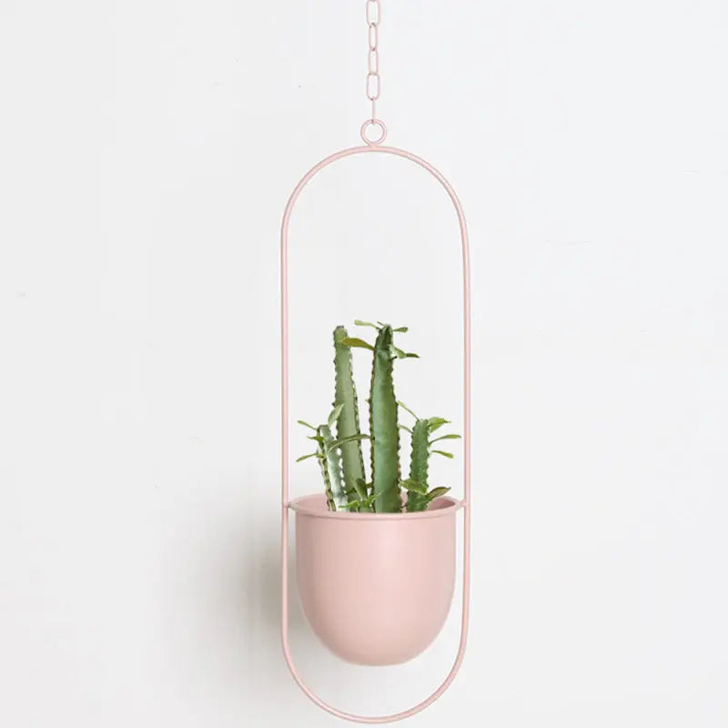 Indoor Hanging Planter Iron Space-Saving 20-25cm