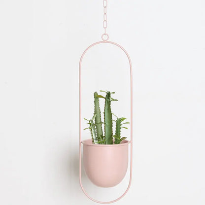 Indoor Hanging Planter Iron Space-Saving 20-25cm