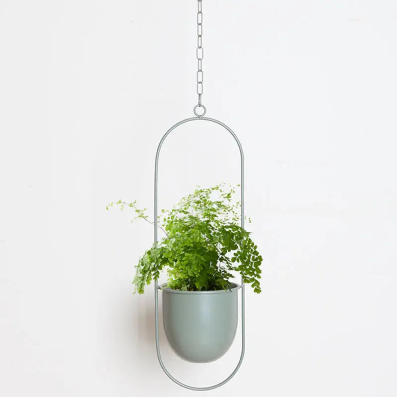 Indoor Hanging Planter Iron Space-Saving 20-25cm