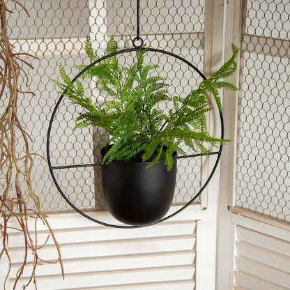 Indoor Hanging Planter Iron Space-Saving 20-25cm