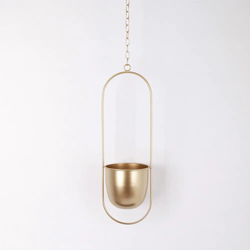 Indoor Hanging Planter Iron Space-Saving 20-25cm