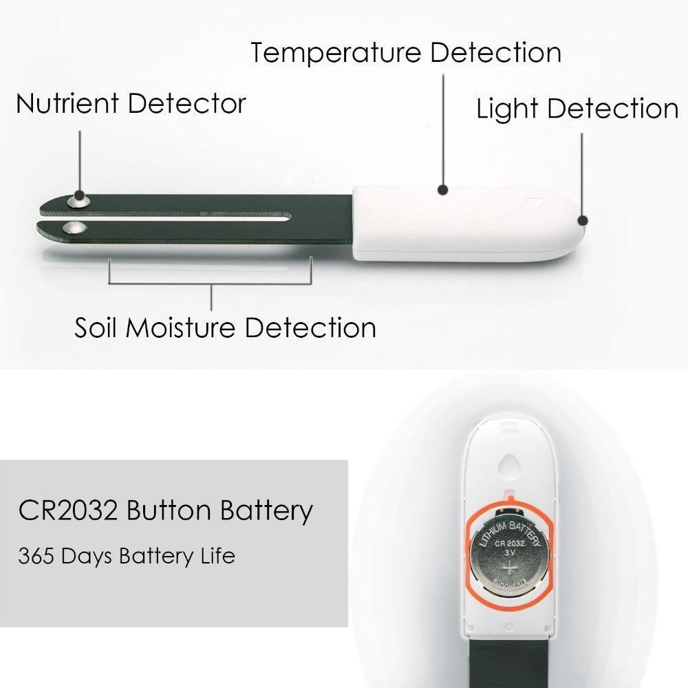 Indoor Plant Sensor 4-In-1 Bluetooth App & LED