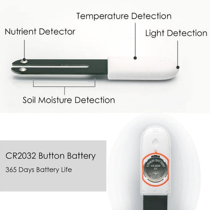 Indoor Plant Sensor 4-In-1 Bluetooth App & LED
