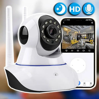 Indoor Security Camera 1080p Night Vision & Two-Way Audio