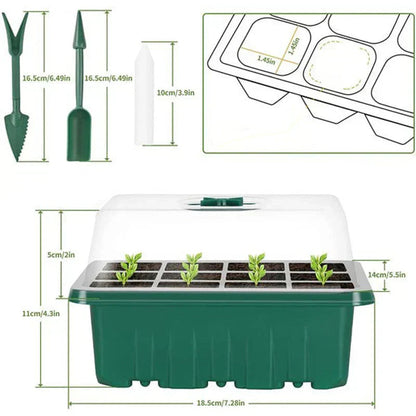 Indoor Seed Starter Kit Integrated LED & Ventilated Dome