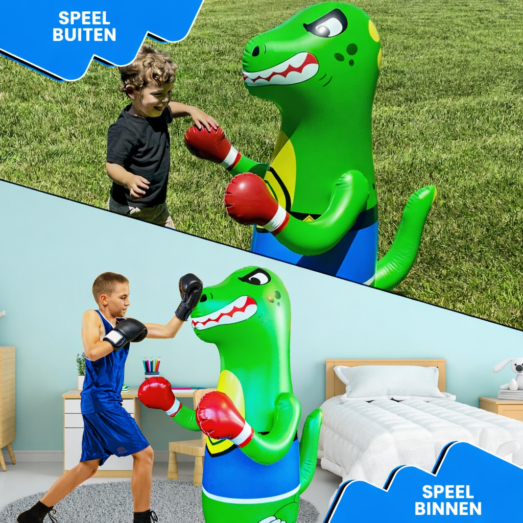 Inflatable Boxing Figure Sand-Filled Base & Air Pump