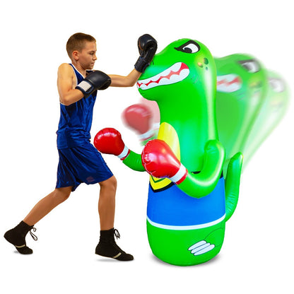 Inflatable Boxing Figure Sand-Filled Base & Air Pump