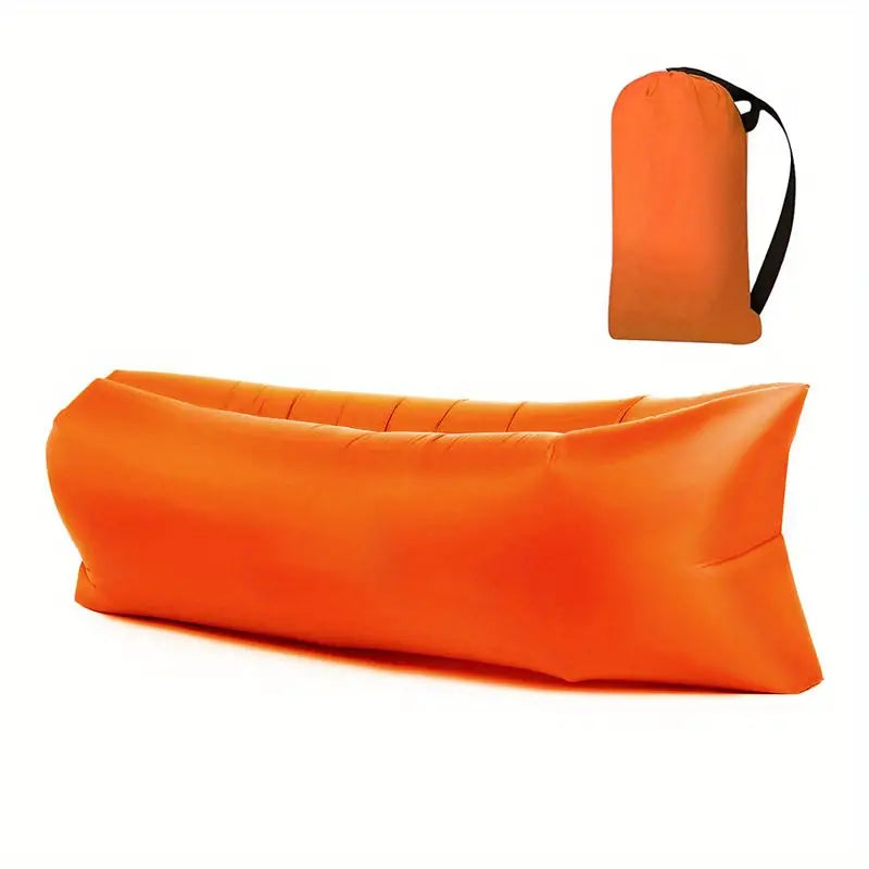 Inflatable Lounger Pump-Free Tear-Resistant Polyester
