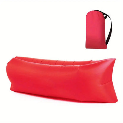 Inflatable Lounger Pump-Free Tear-Resistant Polyester