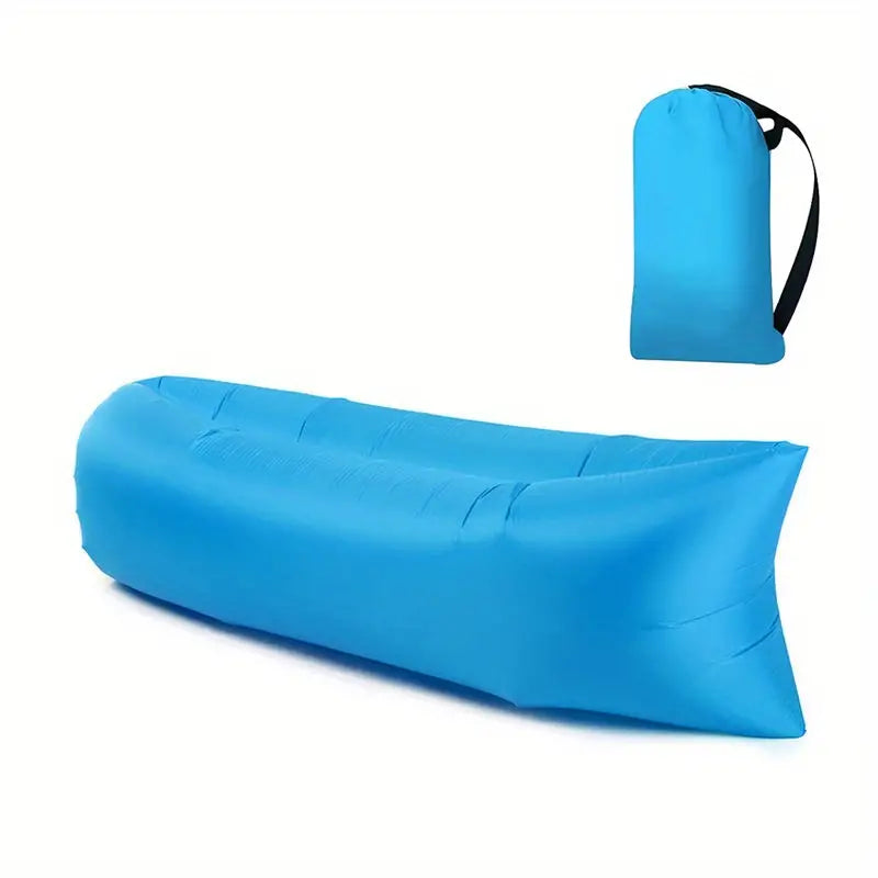 Inflatable Lounger Pump-Free Tear-Resistant Polyester