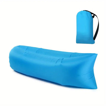 Inflatable Lounger Pump-Free Tear-Resistant Polyester
