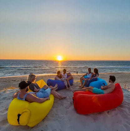 Inflatable Lounger Quick-Inflate Ergonomic Back Support