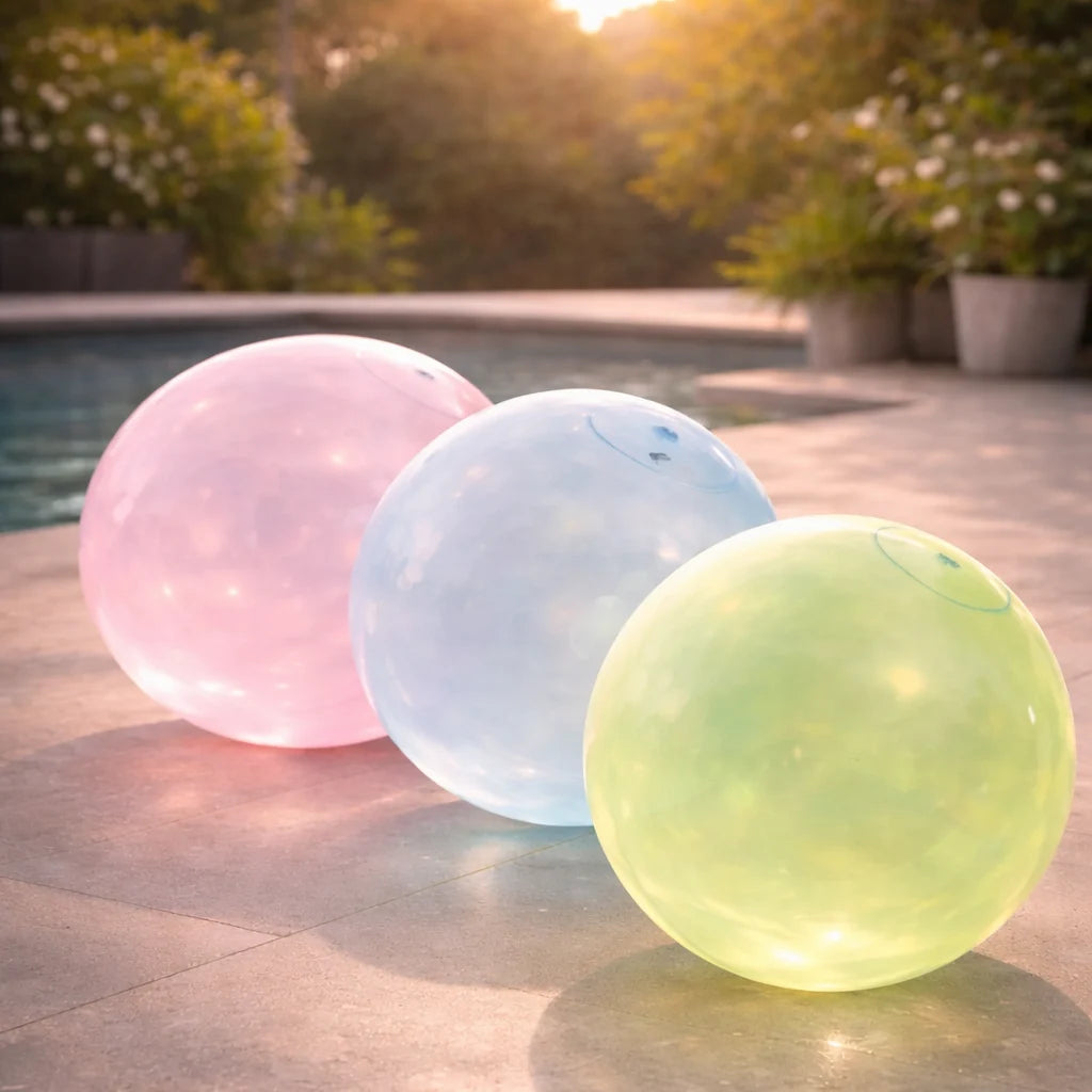 Inflatable Play Ball Tear-Resistant TPR Self-Sealing Valve