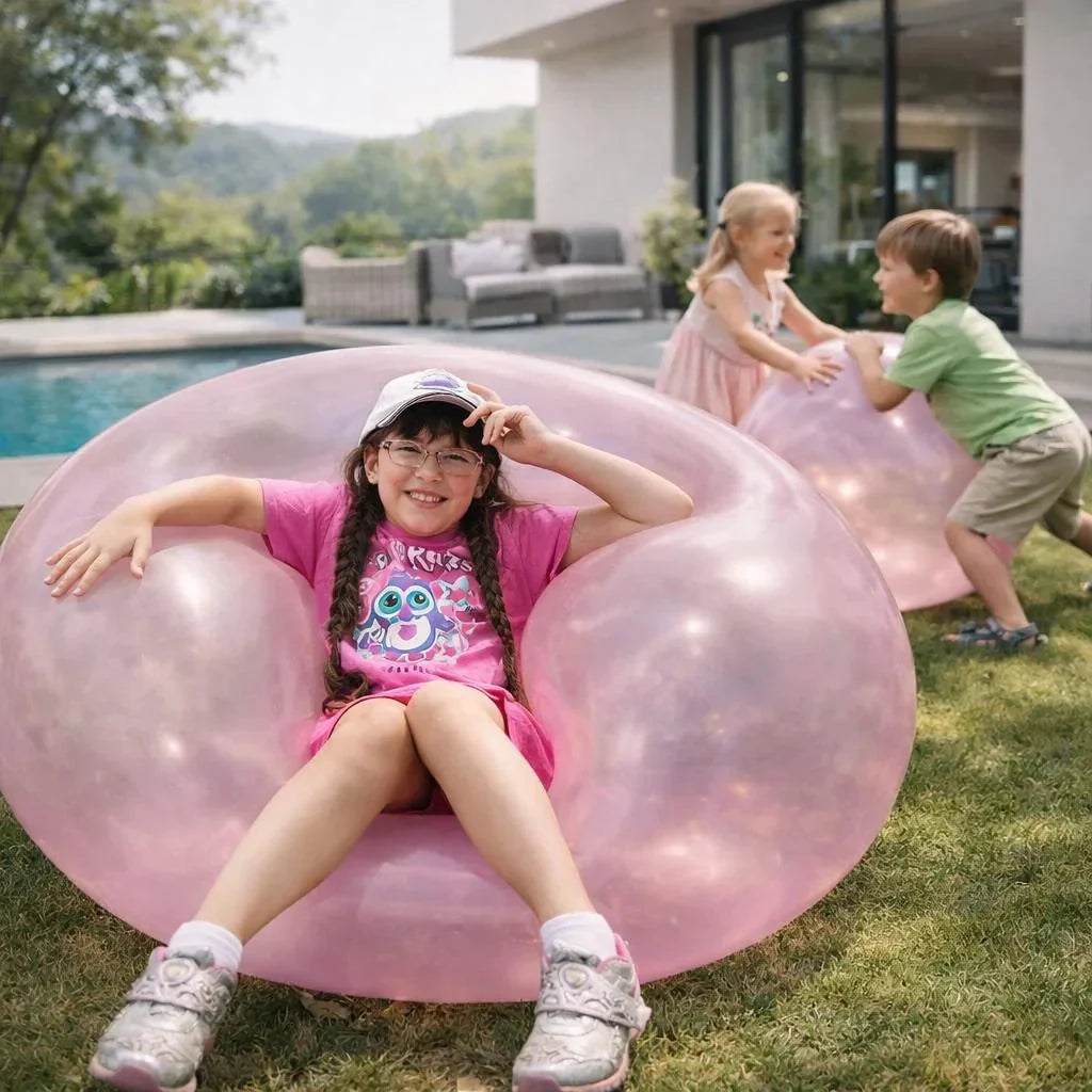 Inflatable Play Ball Tear-Resistant TPR Self-Sealing Valve