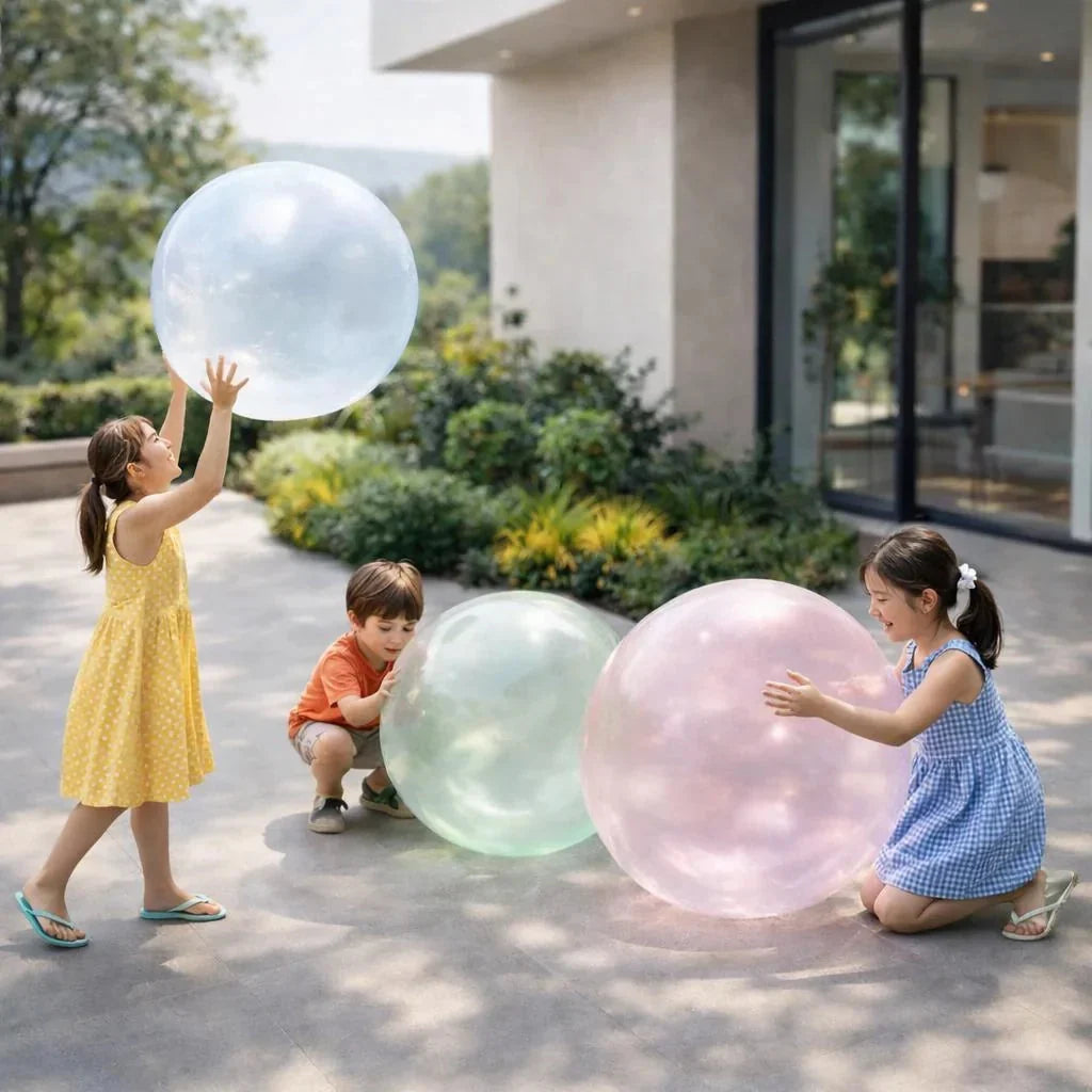 Inflatable Play Ball Tear-Resistant TPR Self-Sealing Valve