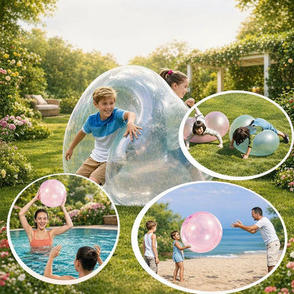 Inflatable Play Ball Tear-Resistant TPR Self-Sealing Valve
