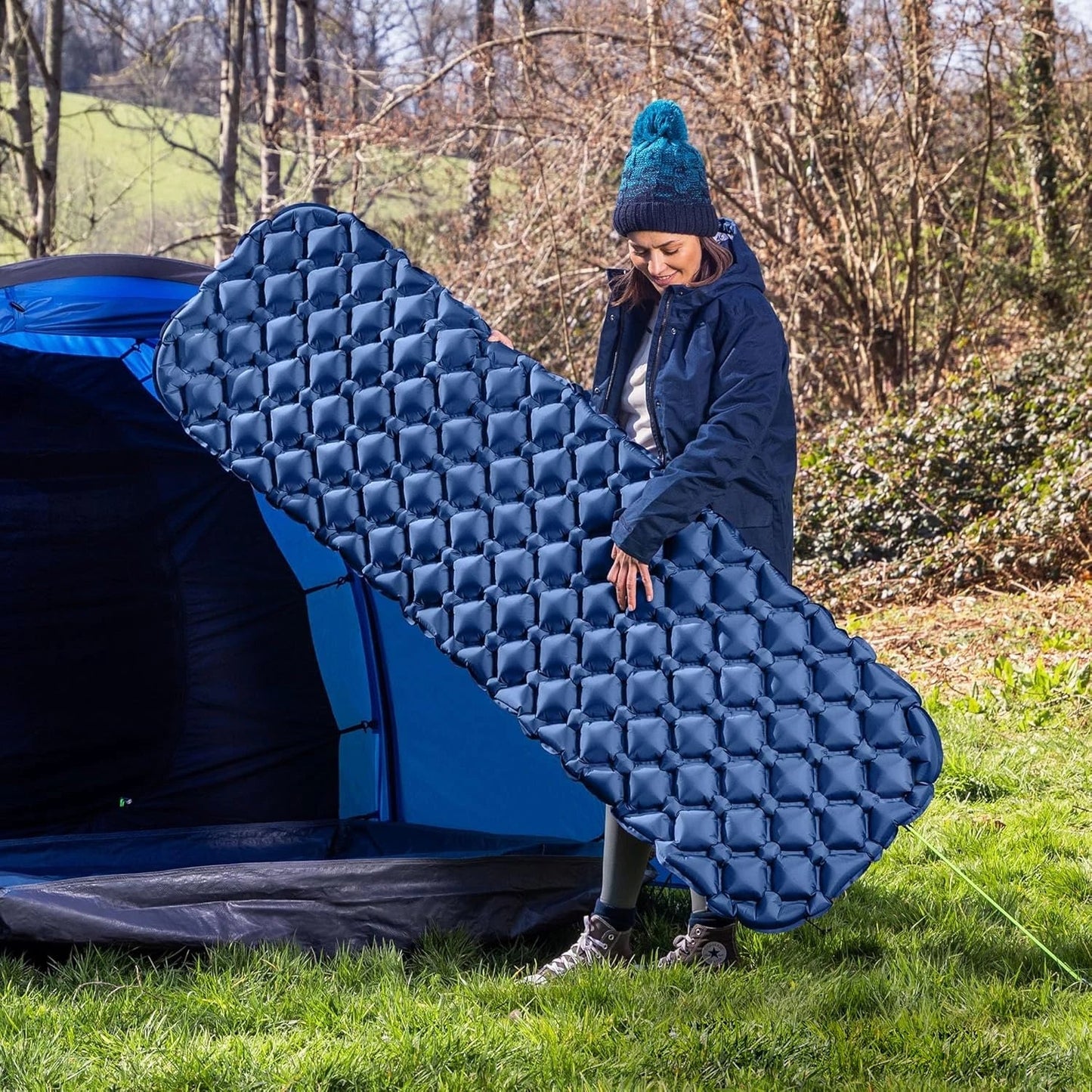 Inflatable Sleeping Pad Ultralight Compact Waterproof