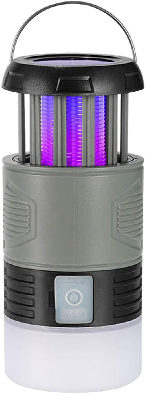 Insect Trap Lamp Solar & USB-C Waterproof 12-Hour Runtime