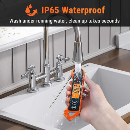 Instant-Read Thermometer Motion-Activated Auto-Rotating LCD