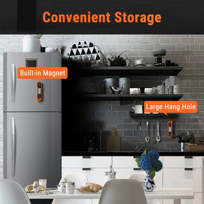 Instant-Read Thermometer Motion-Activated Auto-Rotating LCD