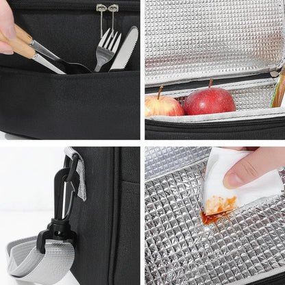 Insulated Lunch Bag Water-Repellent Oxford & Detachable Padded Strap