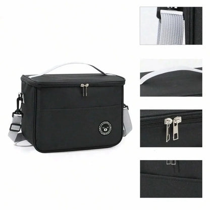 Insulated Lunch Bag Water-Repellent Oxford & Detachable Padded Strap