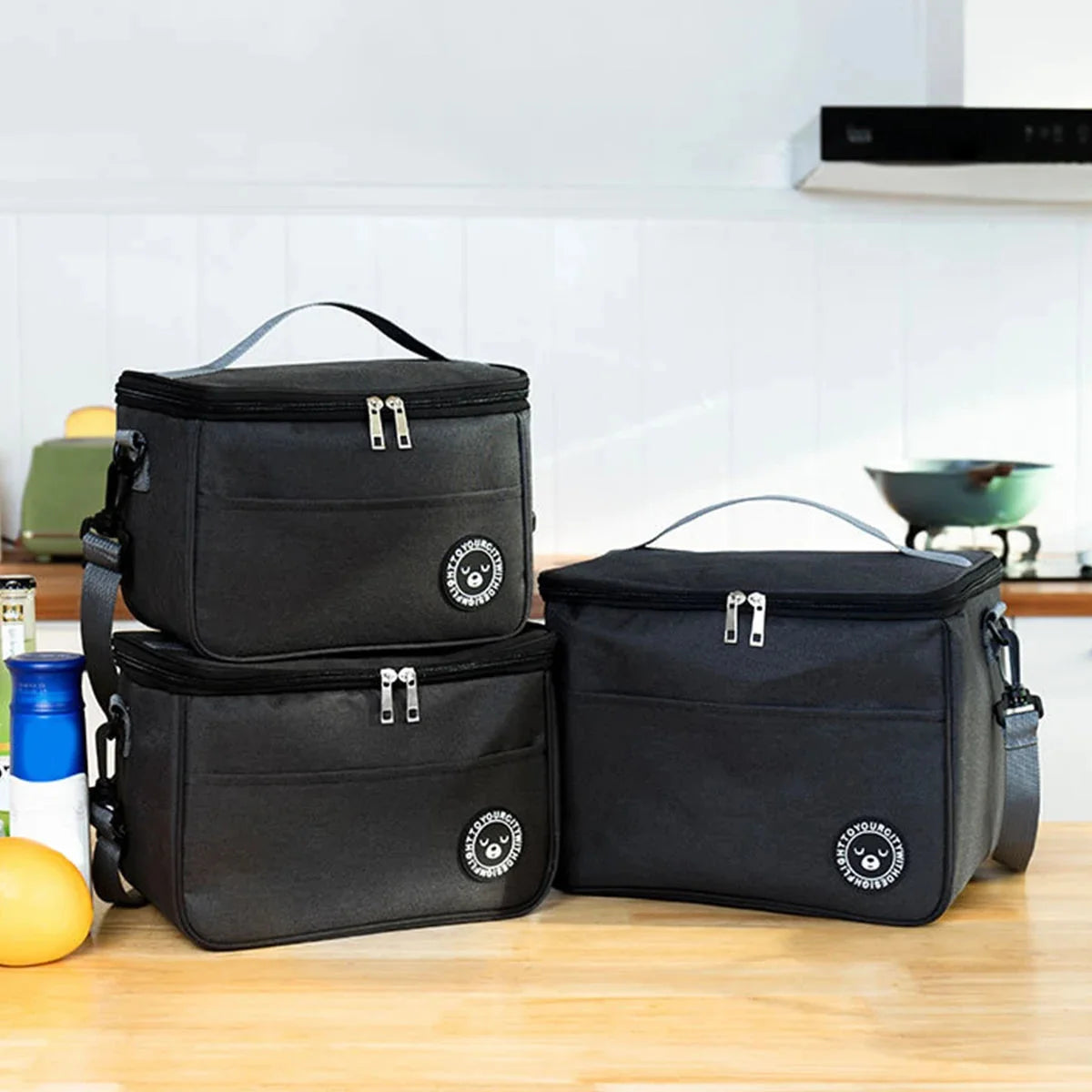 Insulated Lunch Bag Water-Repellent Oxford & Detachable Padded Strap