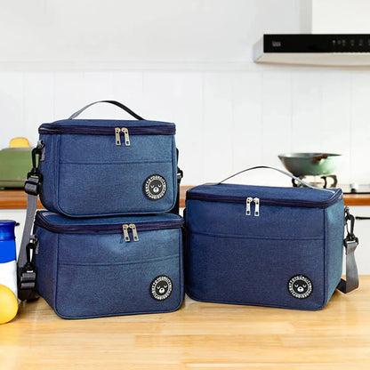Insulated Lunch Bag Water-Repellent Oxford & Detachable Padded Strap