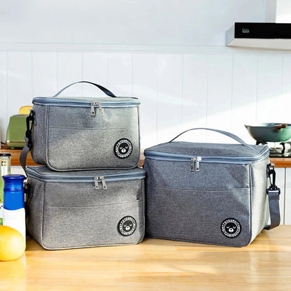 Insulated Lunch Bag Water-Repellent Oxford & Detachable Padded Strap