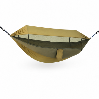 Integrated Mosquito Net and Sunshade Camping Hammock (260 × 140 cm)