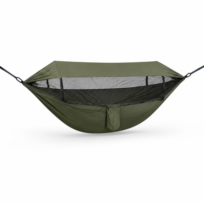 Integrated Mosquito Net and Sunshade Camping Hammock (260 × 140 cm)