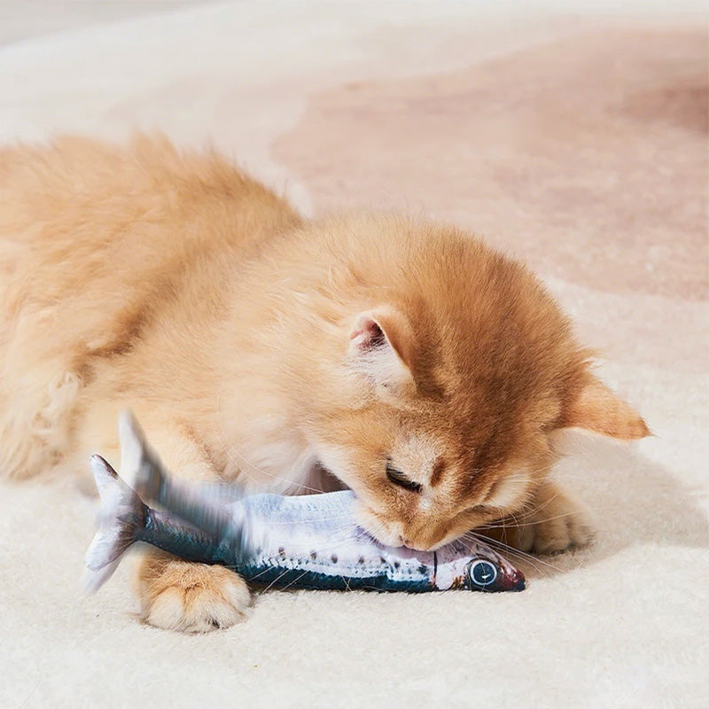 Interactive Cat Toy Motion-Activated Rechargeable Removable Plush Core