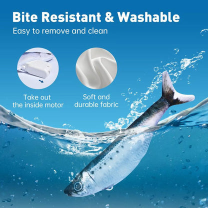 Interactive Cat Toy Motion-Activated Rechargeable Removable Plush Core