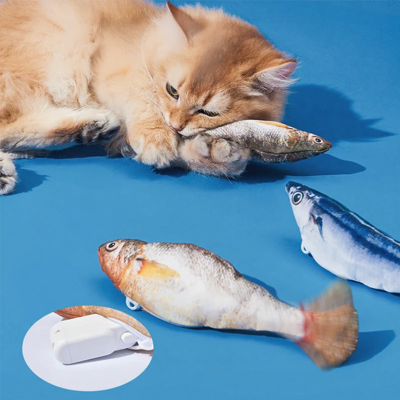 Interactive Cat Toy Motion-Activated Rechargeable Removable Plush Core