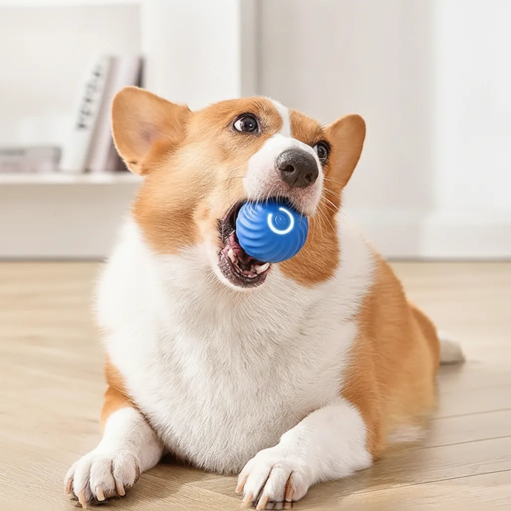 Interactive Dog Ball Sensor-Activated 60-Min Playtime