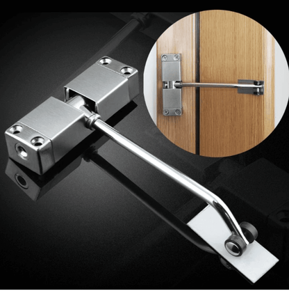 Interior Door Closer Adjustable Closing Force Stainless Steel
