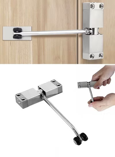 Interior Door Closer Adjustable Closing Force Stainless Steel