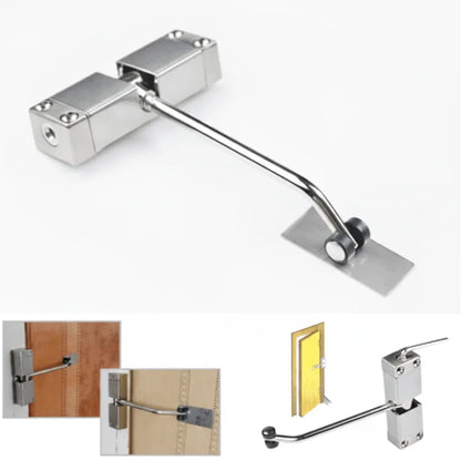 Interior Door Closer Adjustable Closing Force Stainless Steel