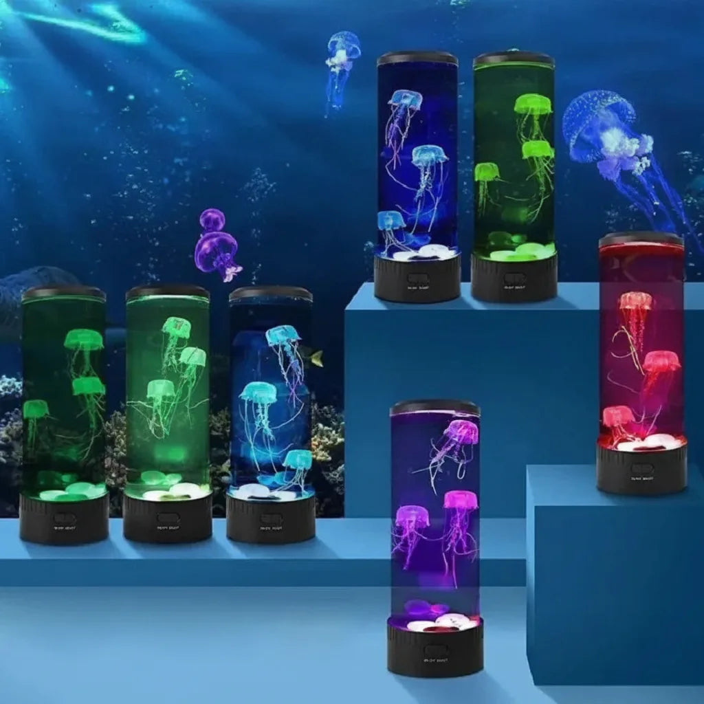 Jellyfish Lamp 7-Color LED Silent USB & Battery
