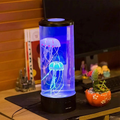 Jellyfish Lamp 7-Color LED Silent USB & Battery