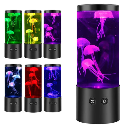 Jellyfish Lamp 7-Color LED Silent USB & Battery