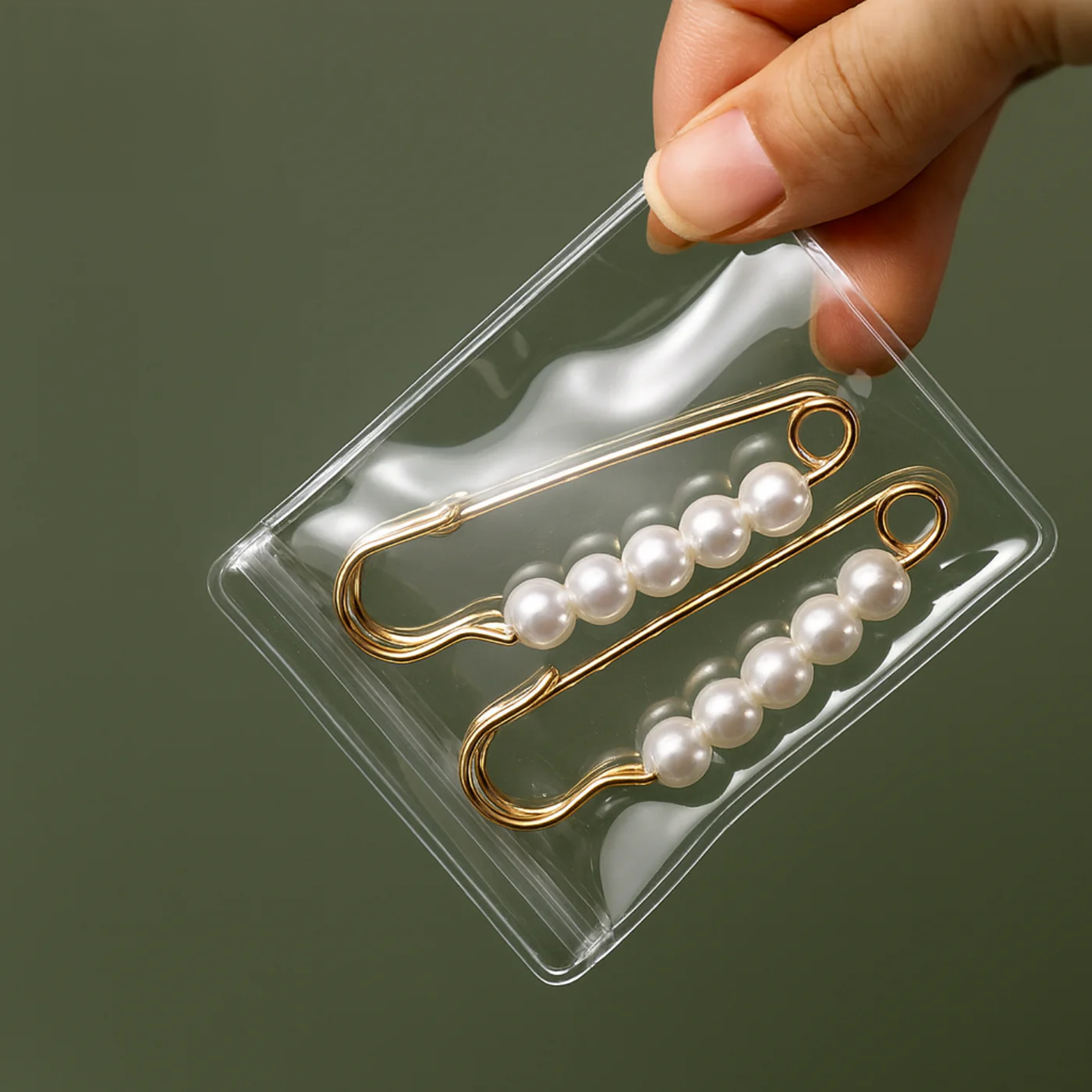 Jewelry Organizer Book 30 Transparent Pockets Slim Travel Anti-Tangle
