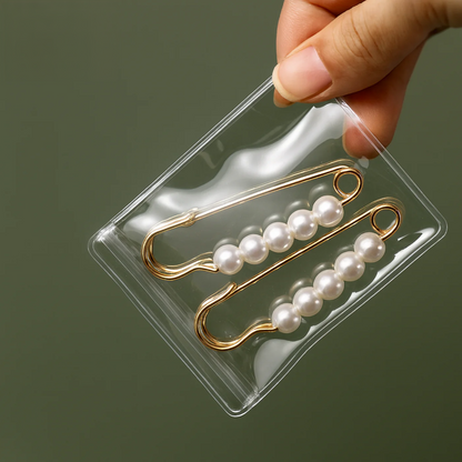 Jewelry Organizer Book 30 Transparent Pockets Slim Travel Anti-Tangle