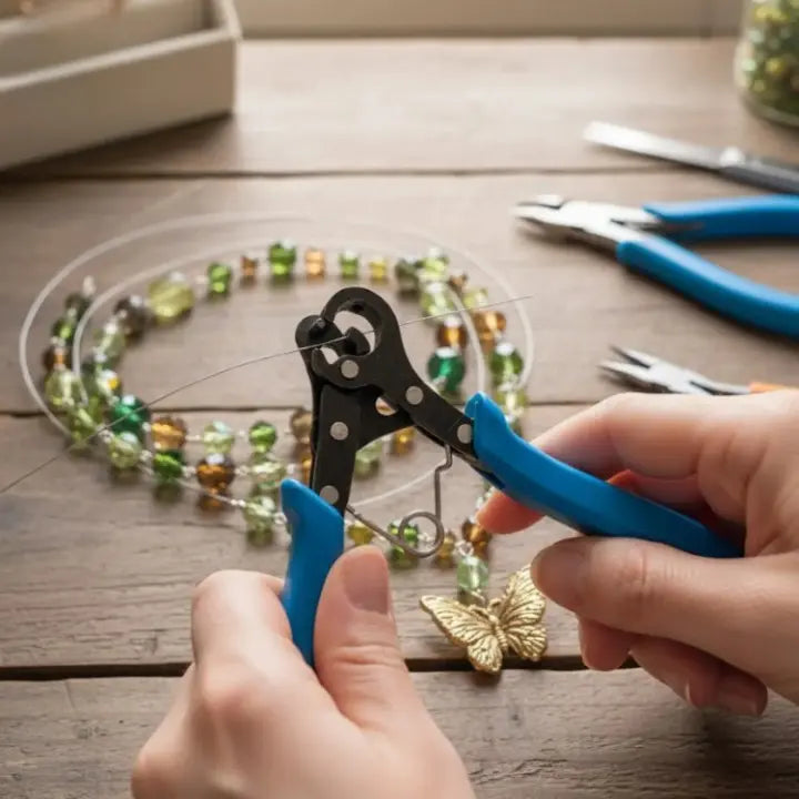 Jewelry Pliers Integrated Cutter & Loop Former Non-Slip Handle