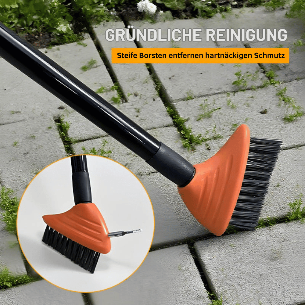 Joint Brush Telescopic Handle Steel Bristles & Three Heads