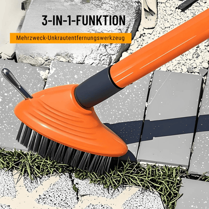 Joint Brush Telescopic Handle Steel Bristles & Three Heads