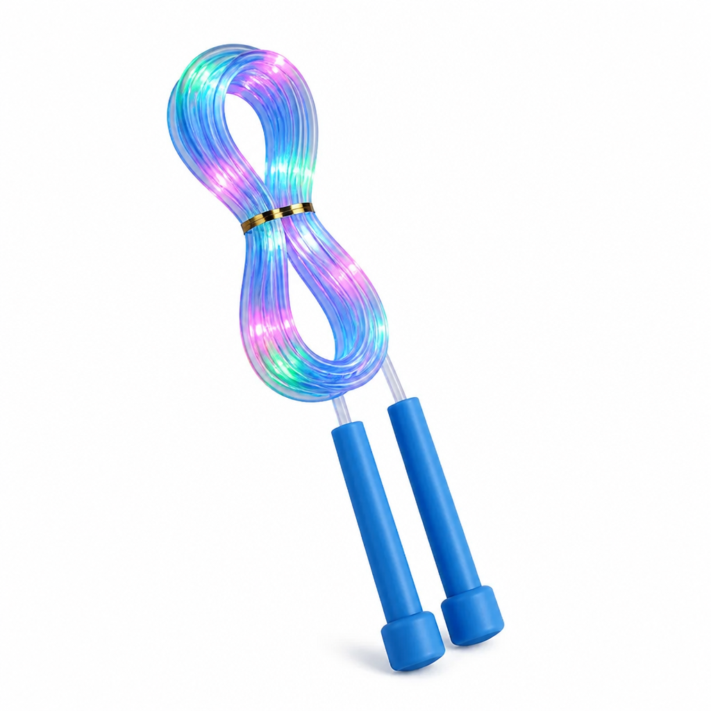 Jump Rope LED Light Adjustable Length & Non-Slip Handles