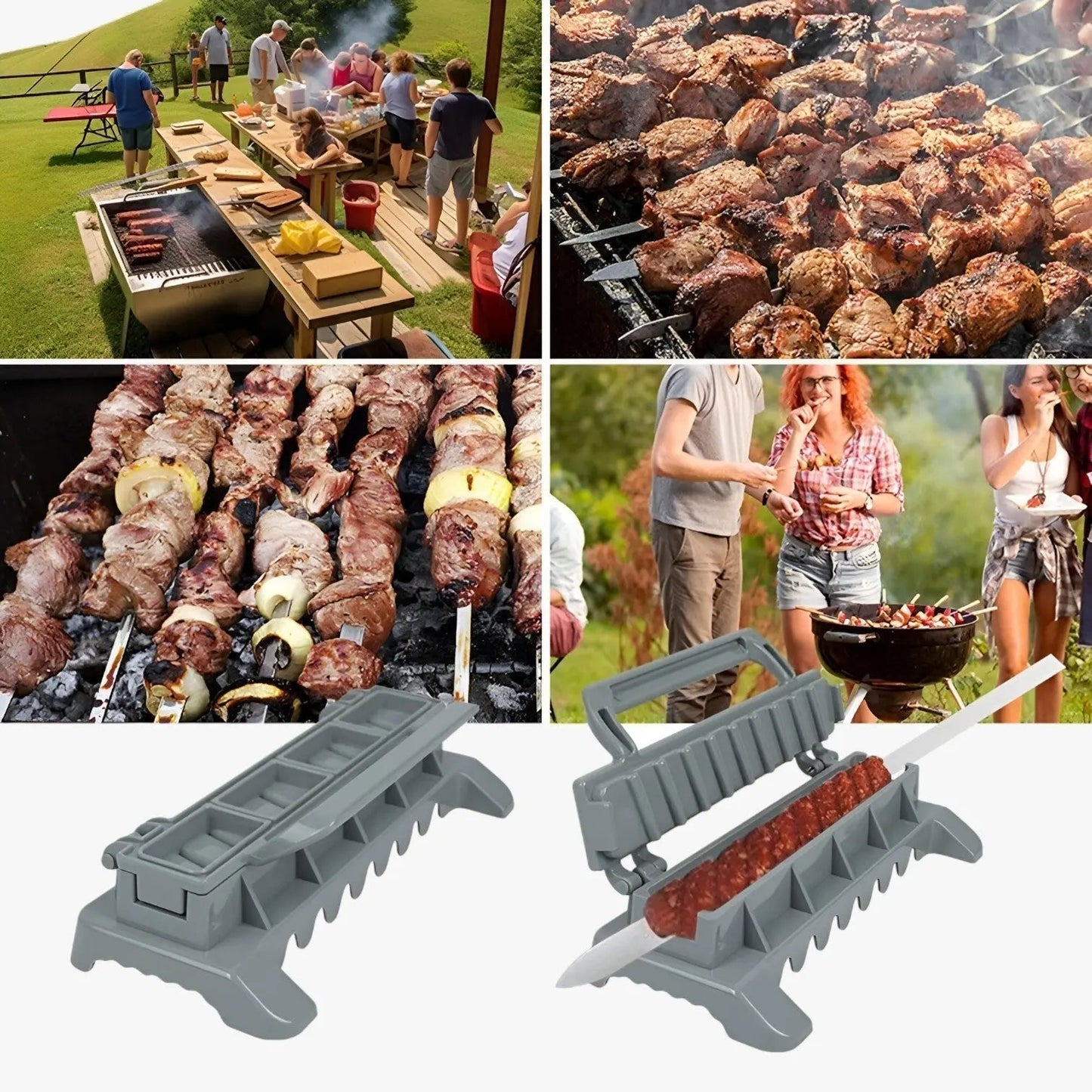 Kebab Maker Even Skewers Heat-Resistant & Dishwasher-Safe